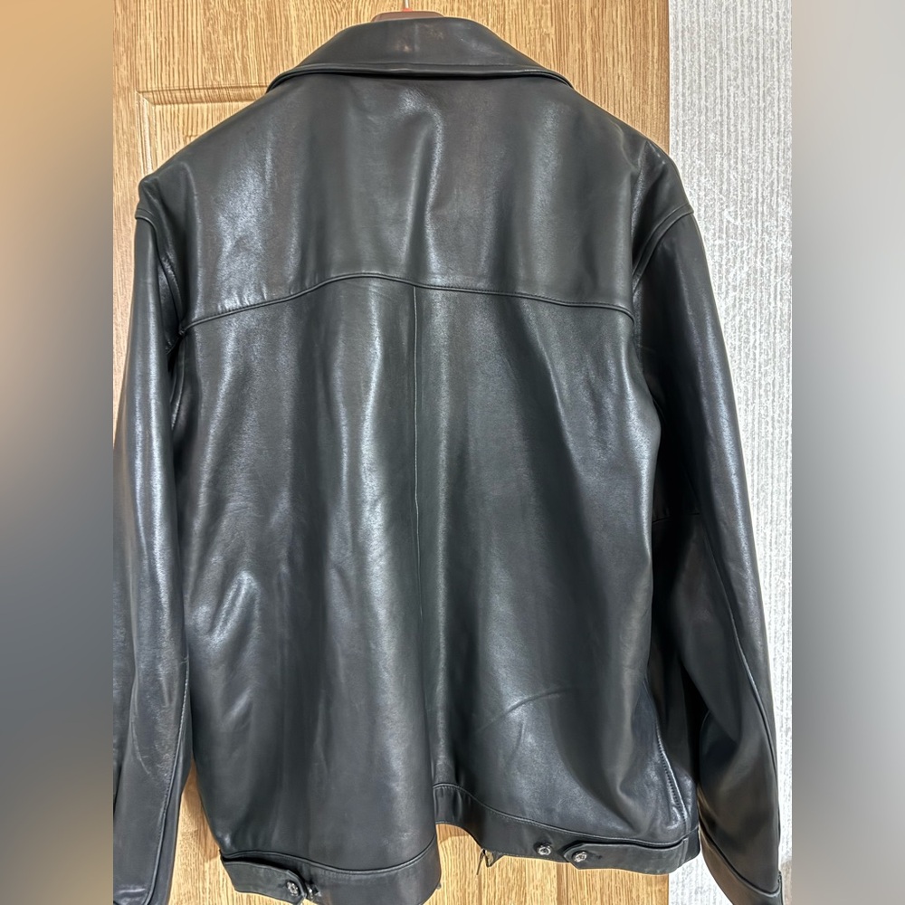 Men’s Ralph Lauren genuine leather jacket size large in excellent condition